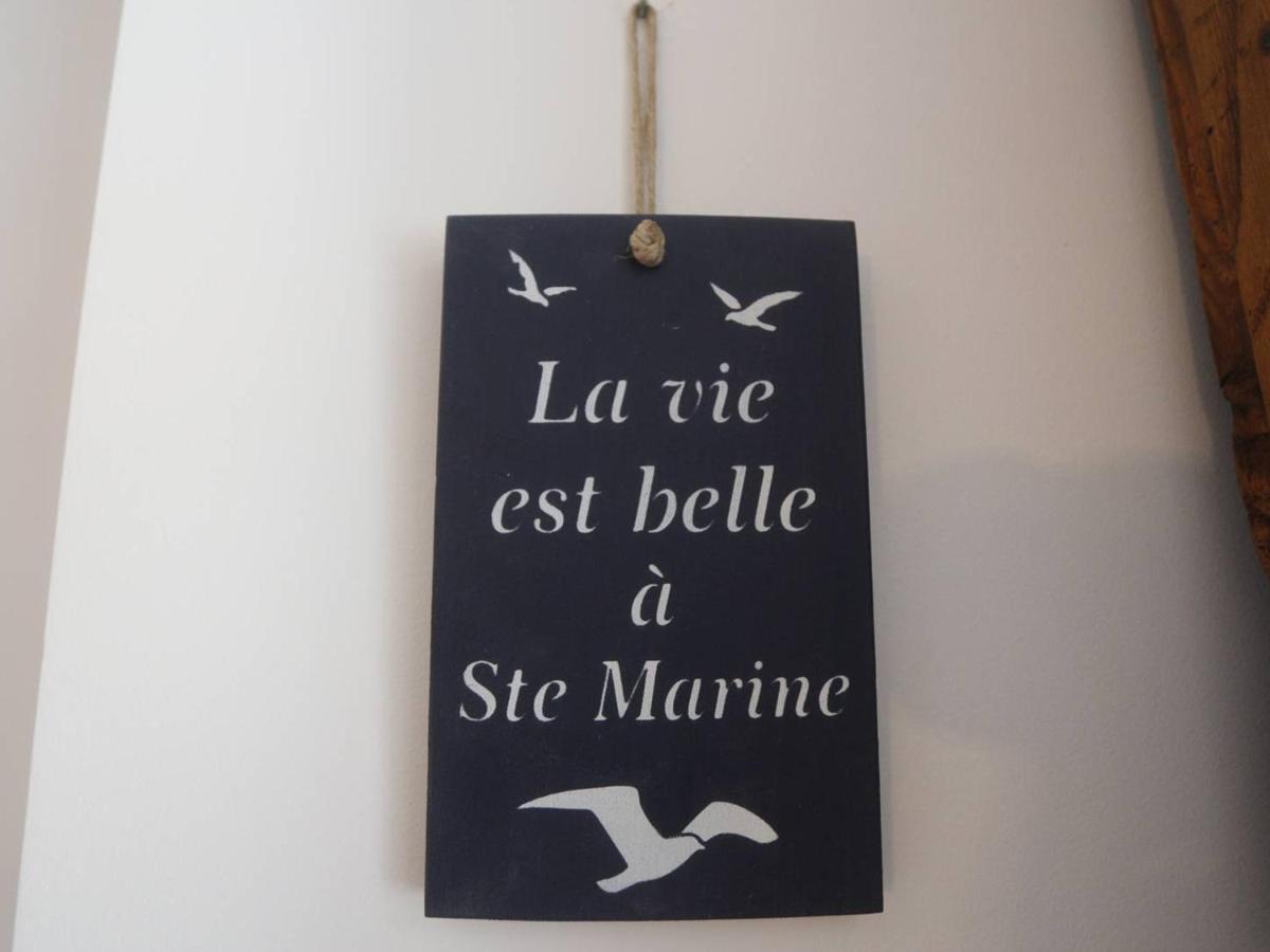 Combrit Sainte-Marine: T2 Duplex Renove Avec Jardin Prive Et Vue Sur Port - Fr-1-481-91 아파트 외부 사진